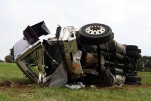 1 Trapped after Concrete Truck Crash on West 27th Street [Jefferson Park, CA]