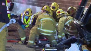 Two Hospitalized after Three-Vehicle Crash Near Magnolia Avenue [Corona, CA]