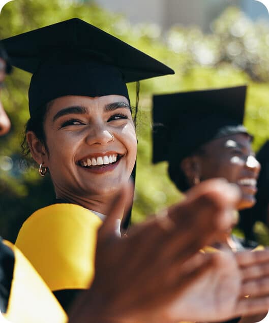 Young woman during graduation cerimony