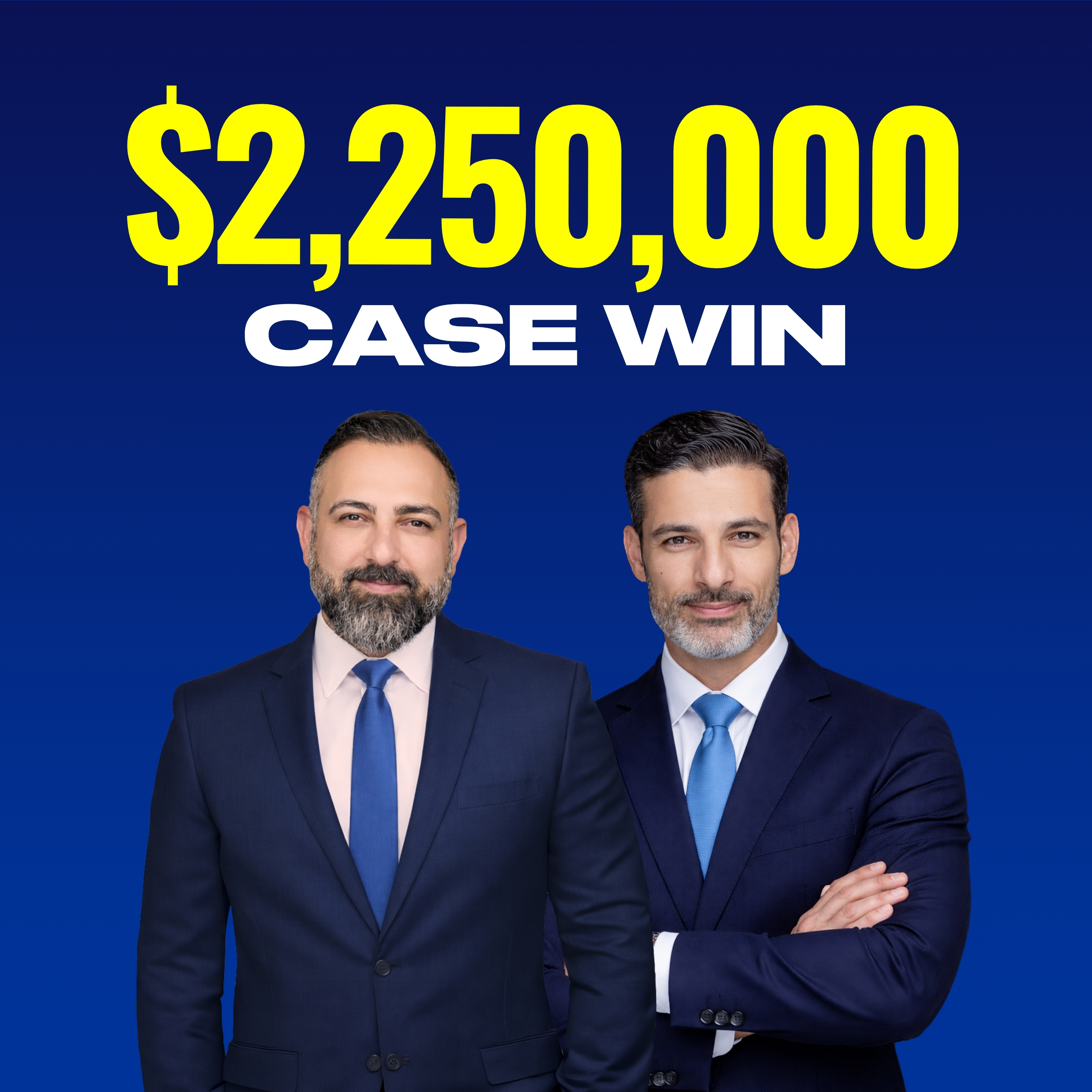 $2,250,000 Jury Veredict for Injury Multiple Spinal Injuries