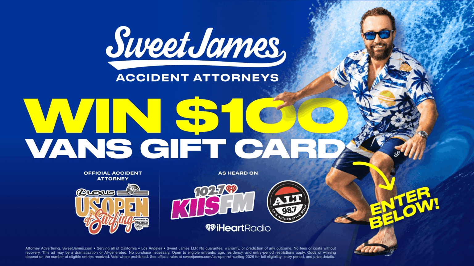 Sweet James $100 Vans Gift Card Giveaway