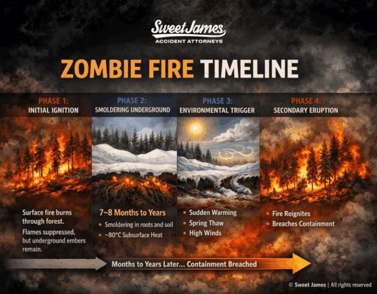 Zombie Fire Timeline flyer