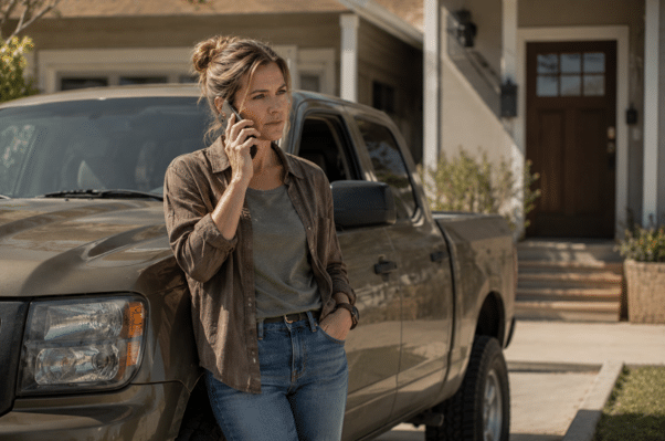 A person discussing punitive damages after a Phoenix truck accident.