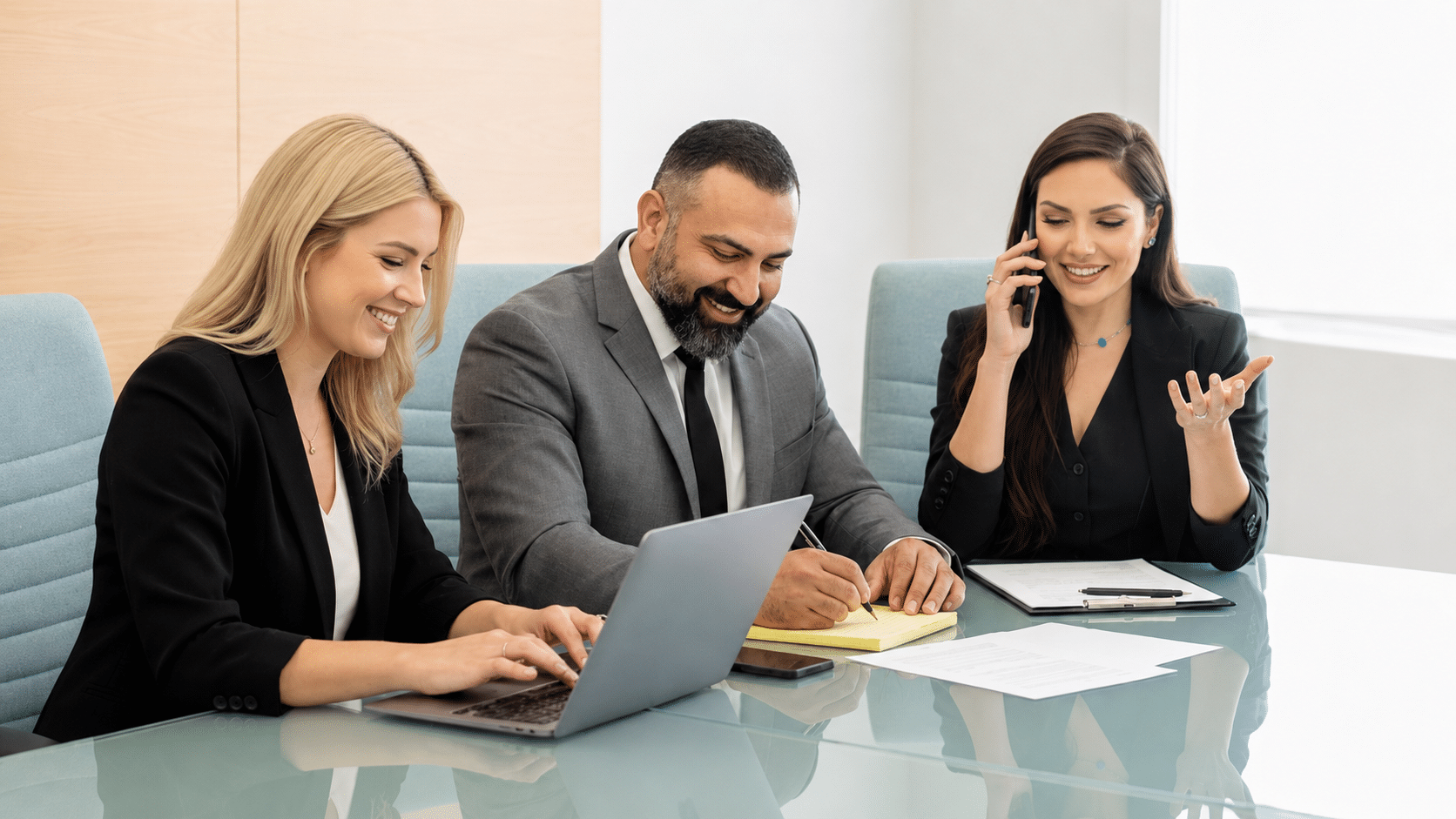 Sweet James attorneys reviewing a case